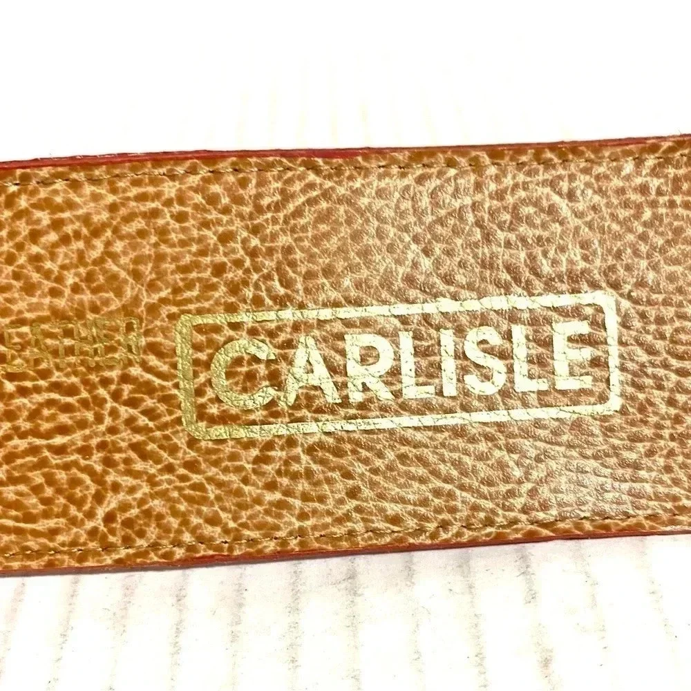 Carlisle pink leather belt size M